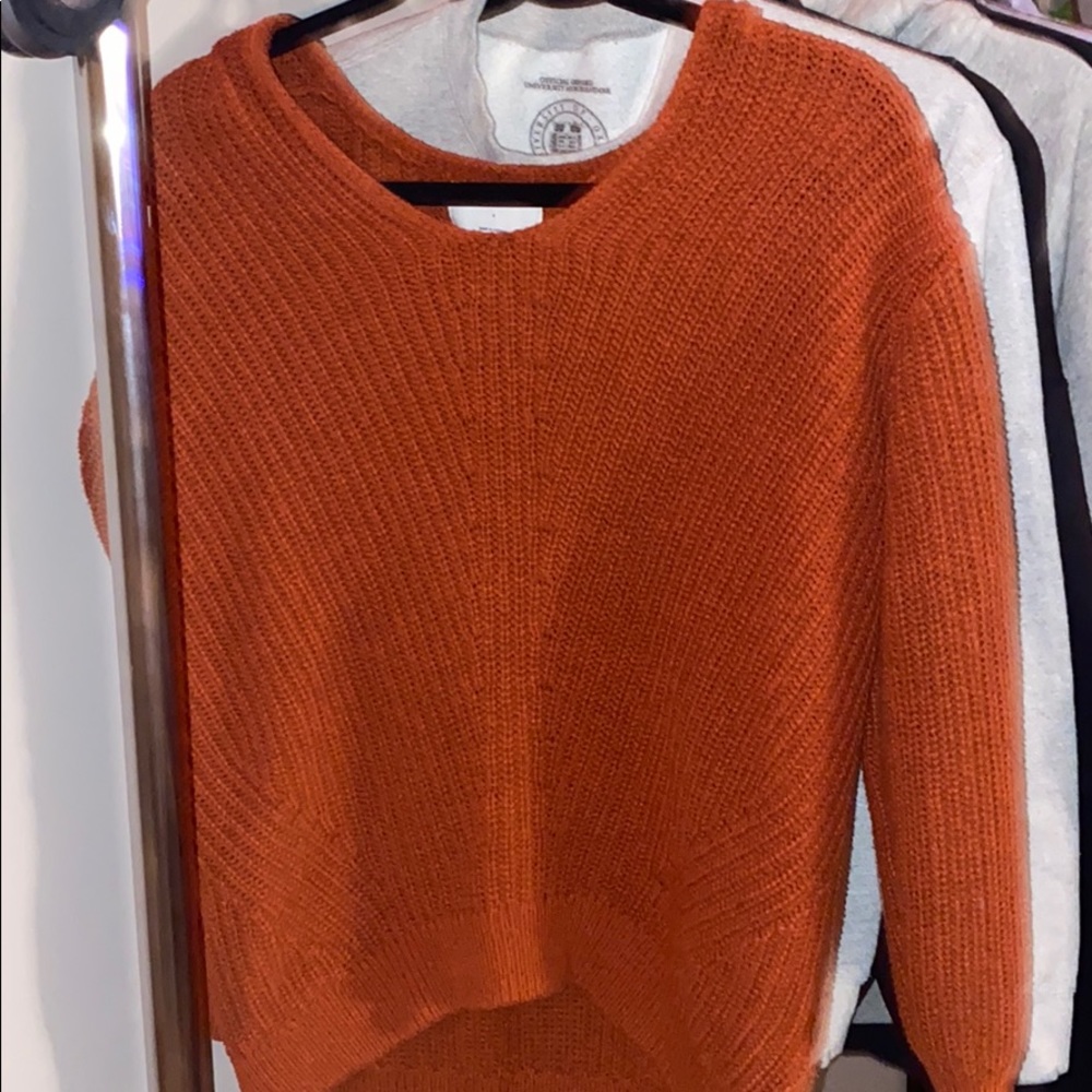 Orange sweater